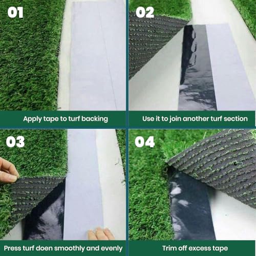 HASTHIP® Grass Patch Sticker for Lawn Repair Double Sided Adhesive Sticker Connection Tape Lawn Repair Sticker for Synthetic Grass Patch for for Artificial Turf Mat, Floor Mat, 50mmx5m HASTHIP® Grass Patch Sticker for Lawn Repair Double Sided Adhesive Sticker Connection Tape Lawn Repair Sticker for Synthetic Grass Patch for for Artificial Turf Mat, Floor Mat, 50mmx5m